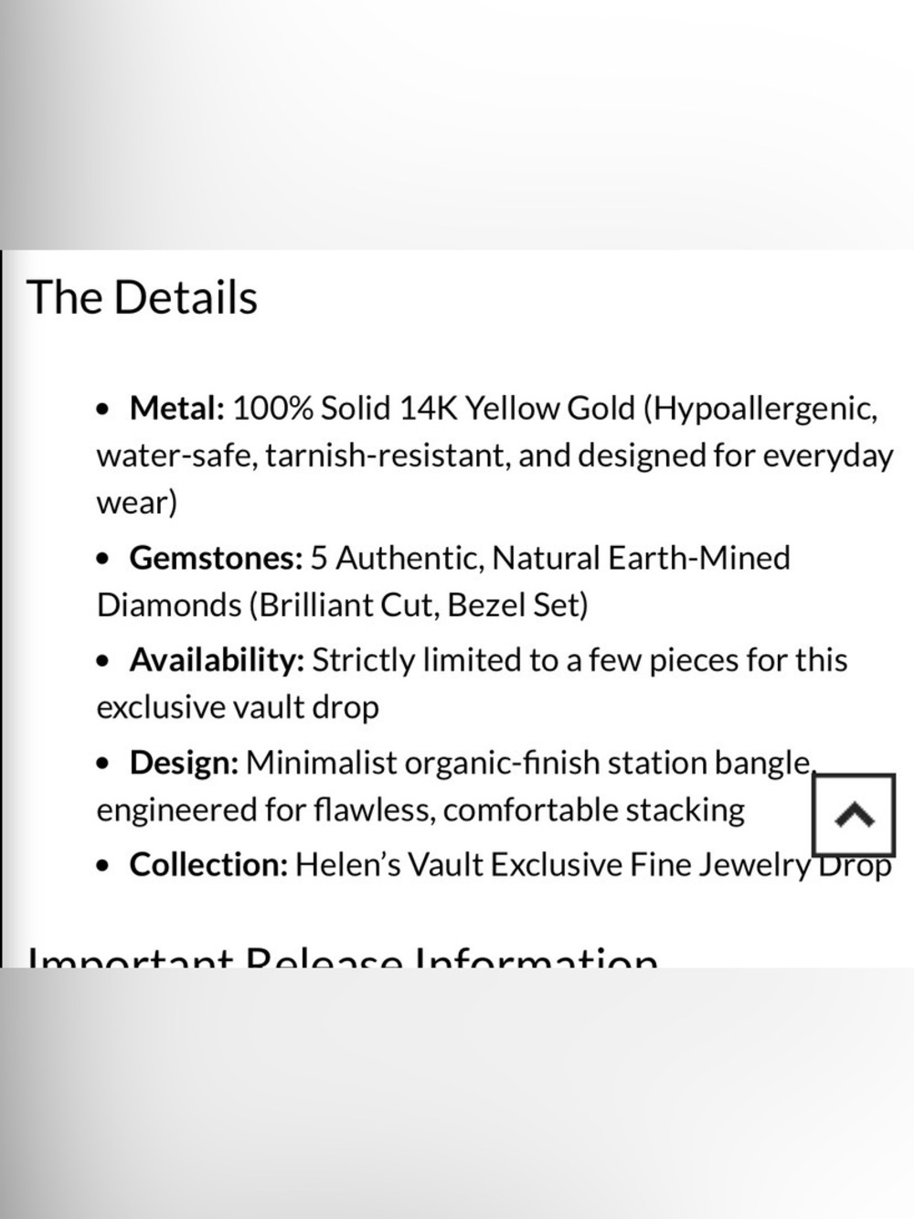 Helen Ficalora Gold Bracelet with 5 Diamonds - Picture 4 of 13